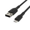 Belkin Lightning to USB-A Cable, 6.6-Foot (Black) CAA001bt2MBK